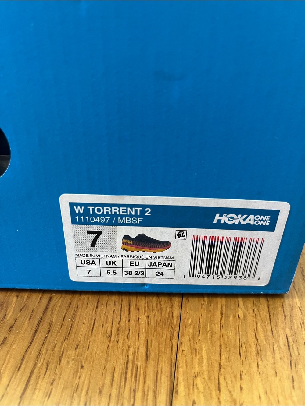 Hoka torrent 2 size 7 - Picture 4 of 8